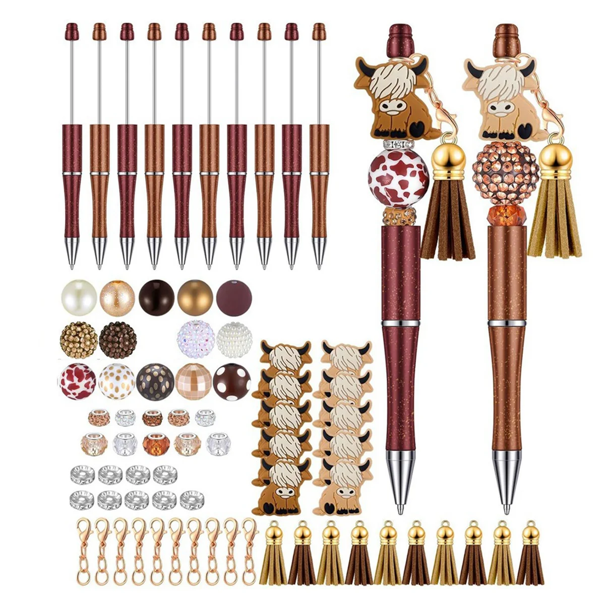 12 шт. ручки из бисера в стиле яка объемные с 50 ручка разных цветов набор для