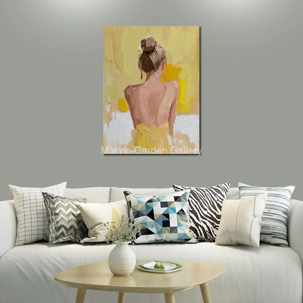 Абстрактная картина маслом Земалу на холсте