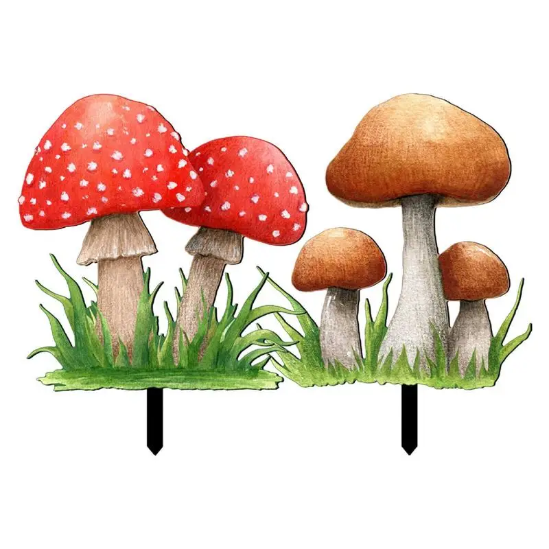 

Декоративный акриловый гриб в виде двора грибов для детской искусственности, сказочные садовые стойки, акриловые декоративные растения дл...