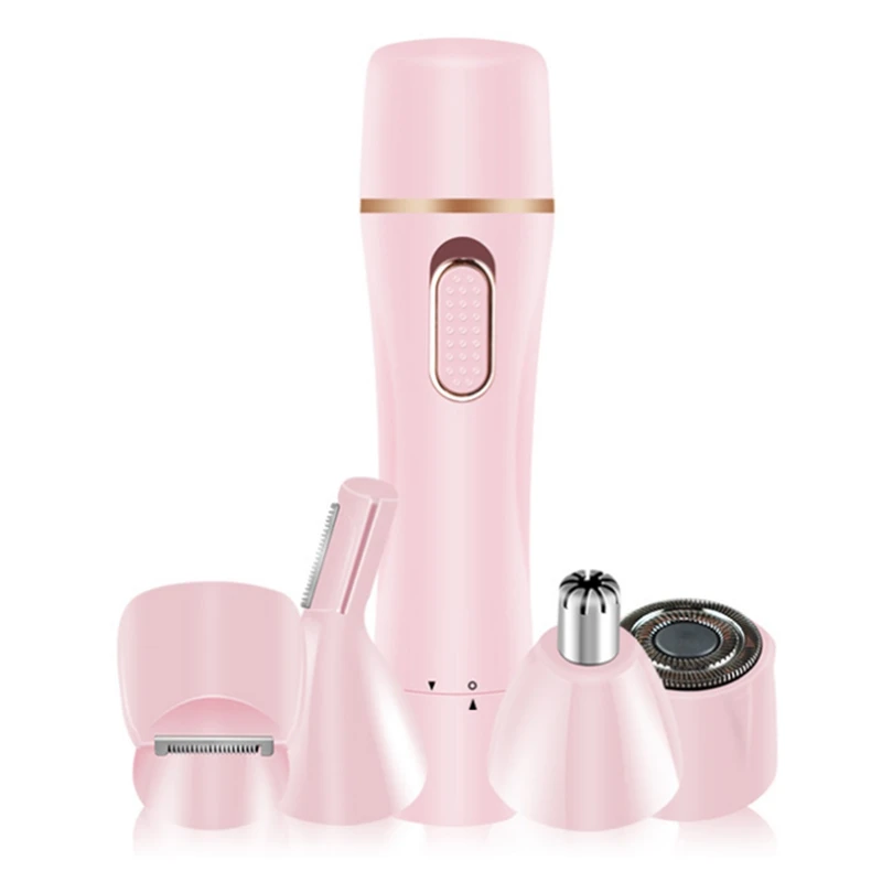 

Battery Type Female Facial Hair Removal, 4 In 1 Professional Electric Razor, Female Waterproof Hair Removal Kit