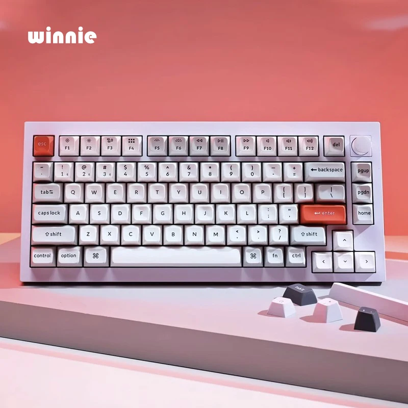 Механическая клавиатура Keychon Q1pro, 84 клавиши, Gsaket, Bluetooth, проводная клавиатура с Rgb подсветкой, Игровая клавиатура Win Mac