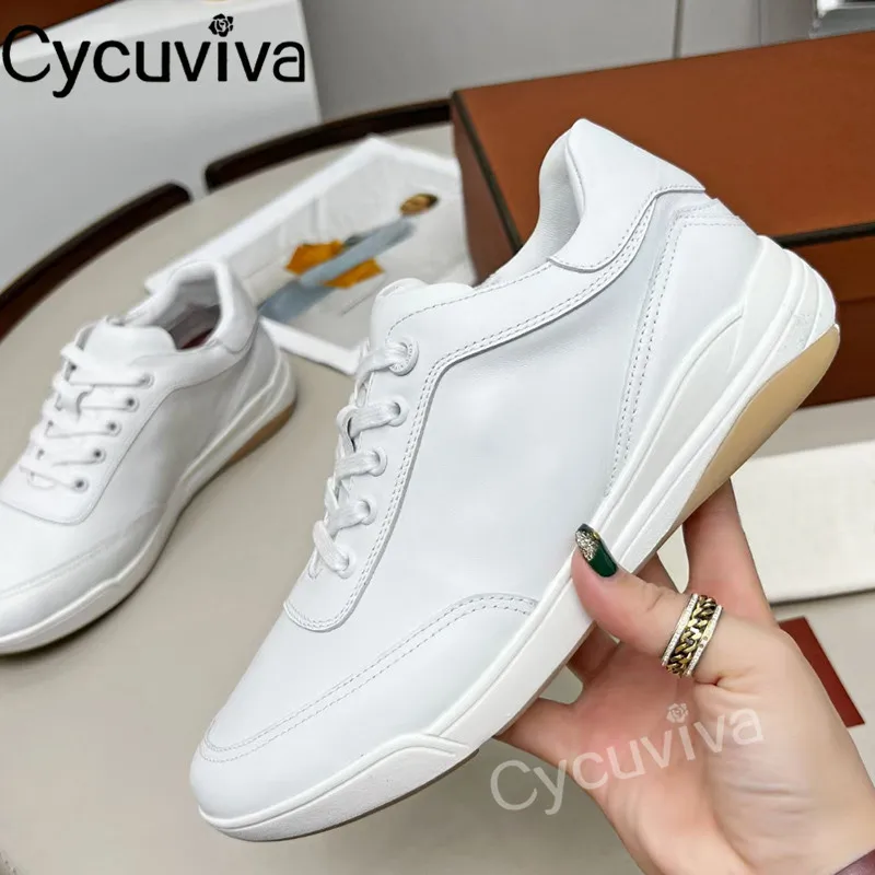 

2022 Popular Brand Sneakers Men Lace Up Flat Casual Shoes Male Leather Patchwork Platform Summer Walk Shoes For Men