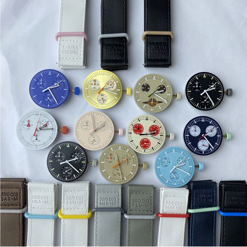 

Original Brand Watch Accessories Watches Plastic Case Multifunction Free Installation Chronograph Explore Planet AAA Moonwatch