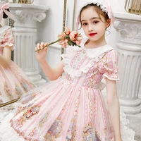 girls lolita princess dress 2021 new childrens lolita childrens clothing skirt summer short sleeve girls dress