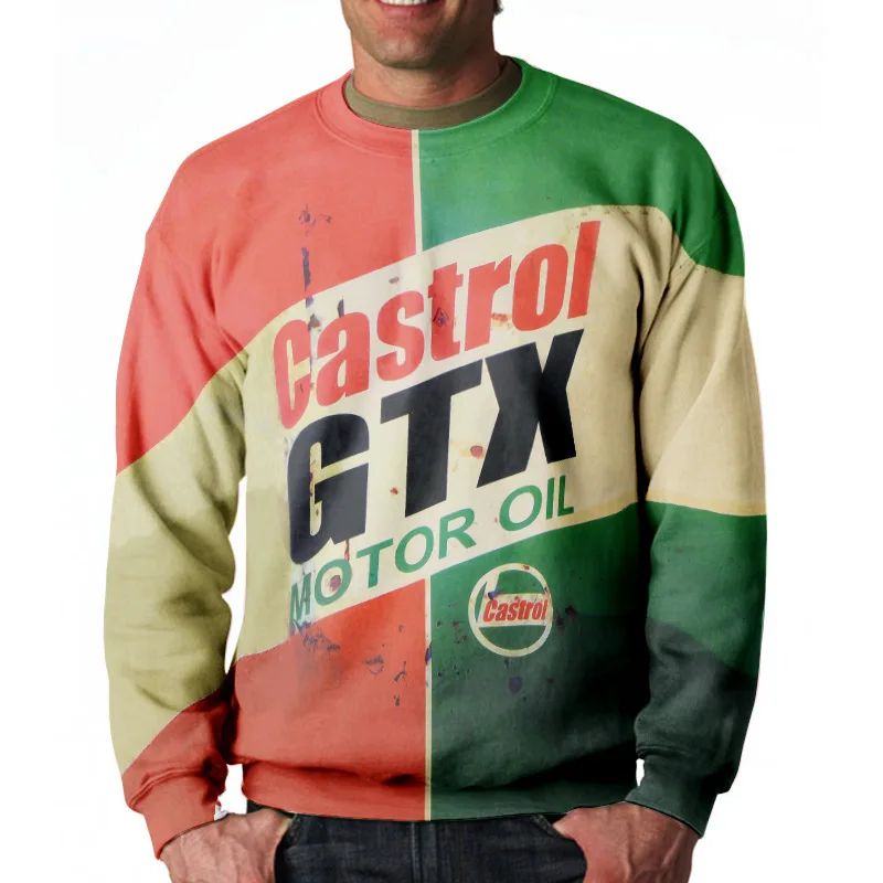 

Футболка мужская оверсайз из хлопка, с 3D-принтом