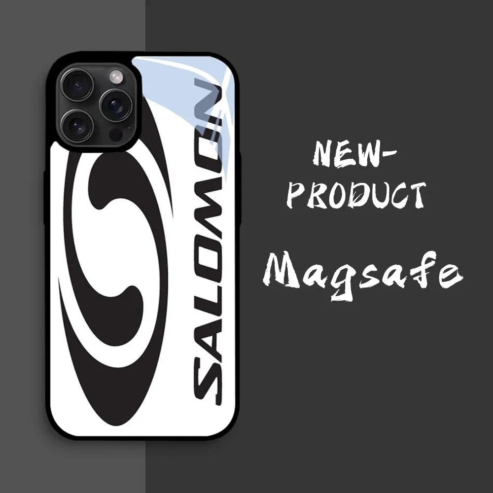 Чехол для телефона S-Salomon-LY IPhone 16 15 14 13 12 11 Pro Xs Max Mini XR X 7 8 Plus роскошный зеркальный