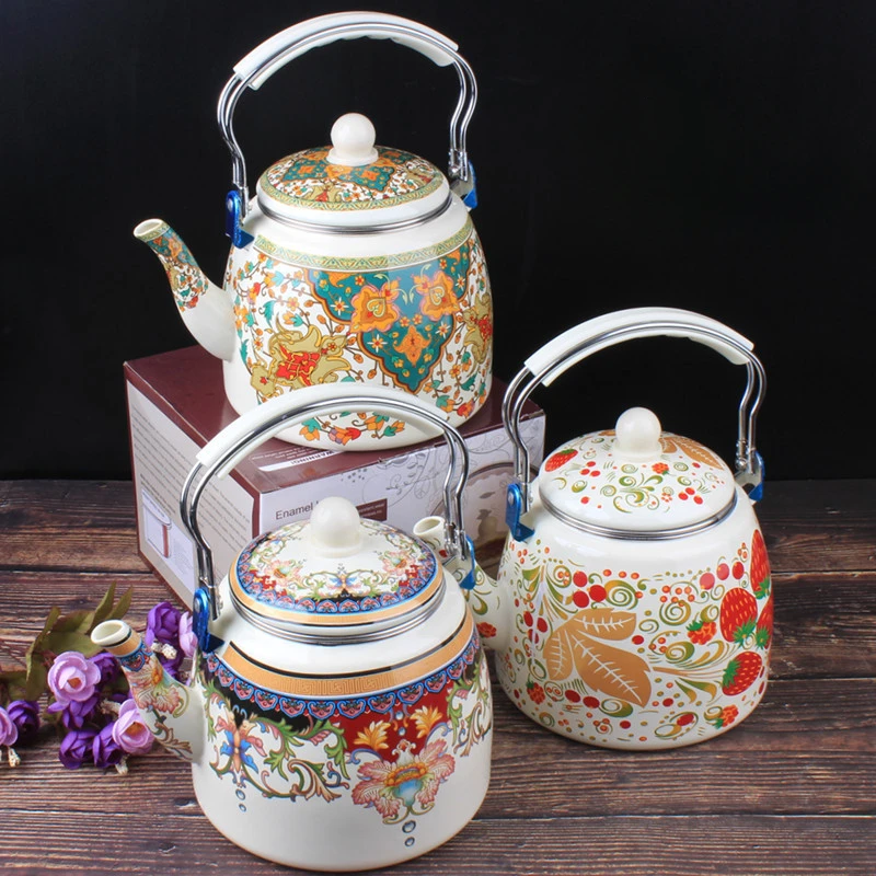 Чайник для домашнего использования с толстой эмалью 3 5 л фильтром-экраном