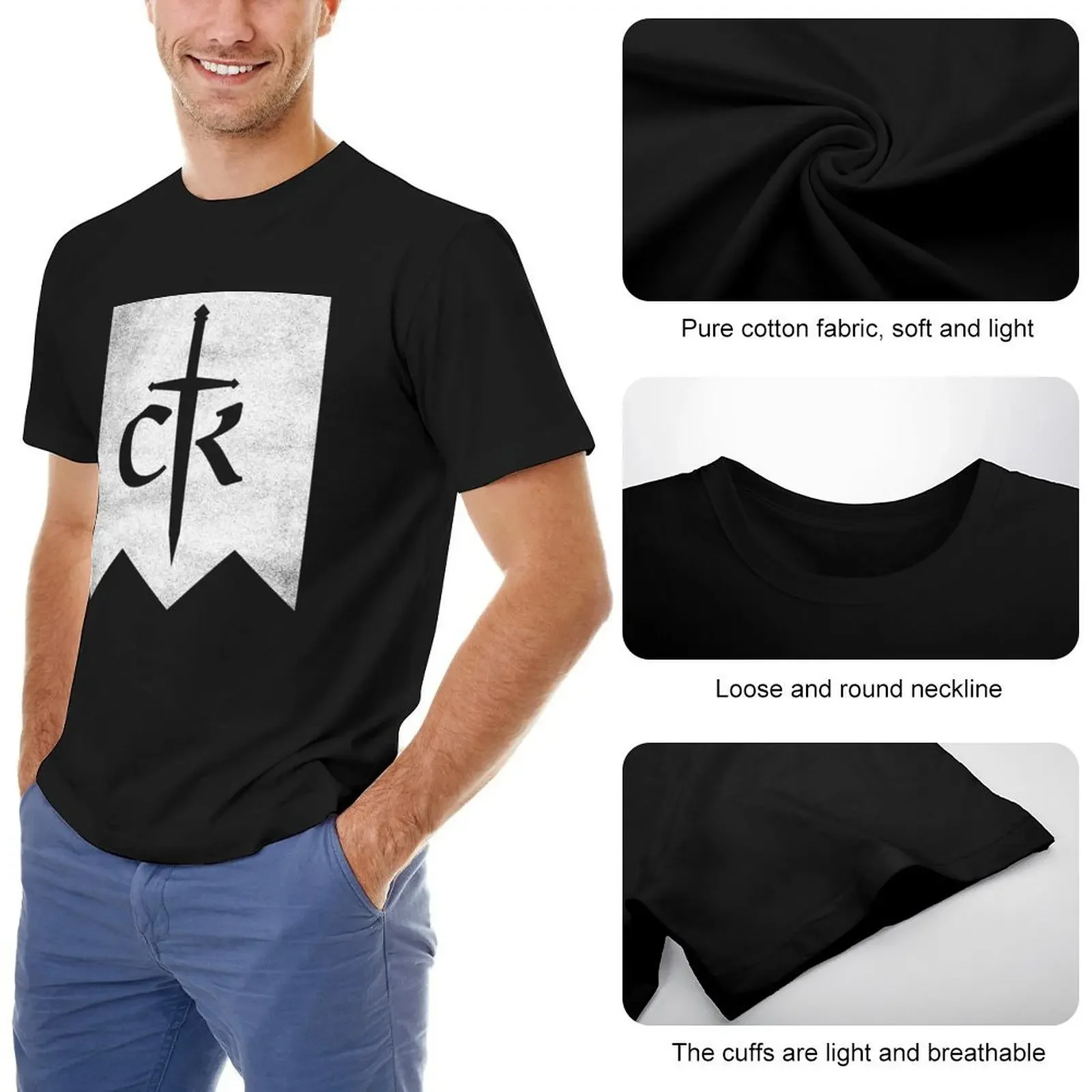 Футболка с логотипом Crusader Kings 3 быстросохнущая мужская футболка короткими