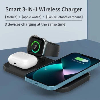 15W 3 in 1 for iPhone 14 13 12 11 Pro Max X Samsung Xiaomi Y012 Qi Wireless Charger 1