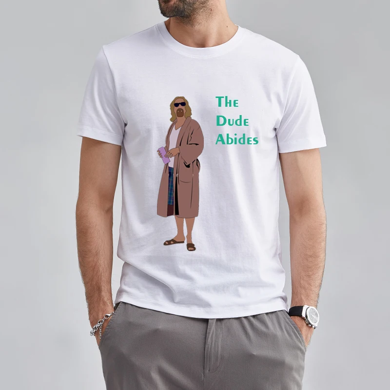 Футболка The Dude Big Lebowski мужская футболка Jeff Bridges Abide Tall футболки больших размеров