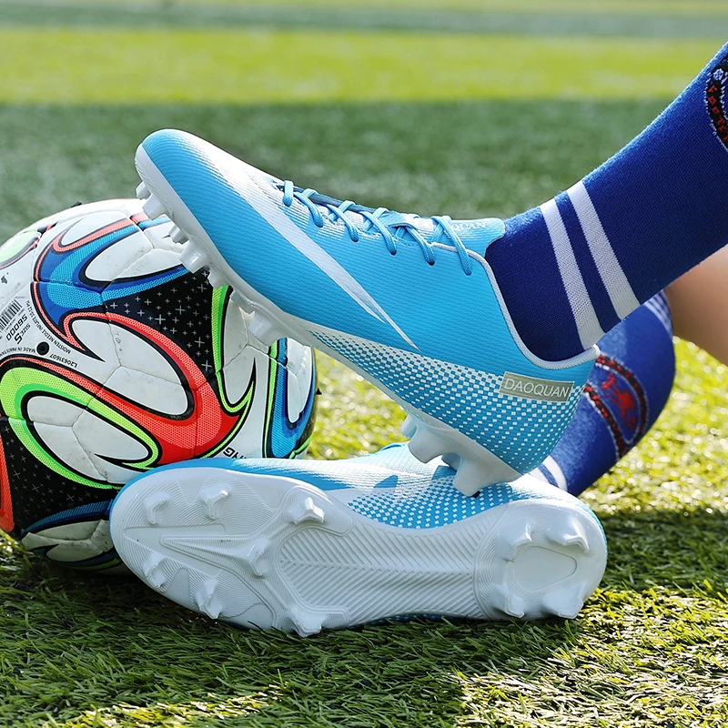 FG/AG/TF Men Football Boots High Ankle Soccer Shoes For Man Cleats Training Sport Sneakers Adult Mens Shoes Turf Futebol 32-48