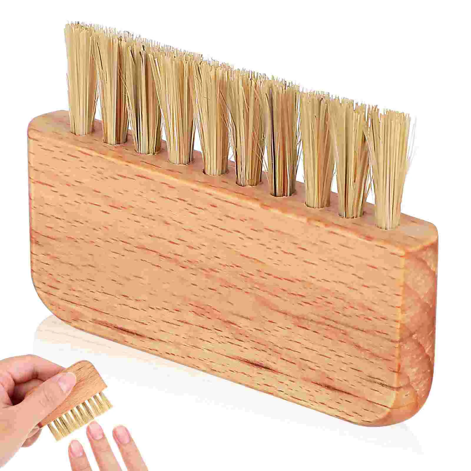 

Fingernail Brush Stiff Bristles Wooden Handle Scrub Brush for Toenail Fingernail