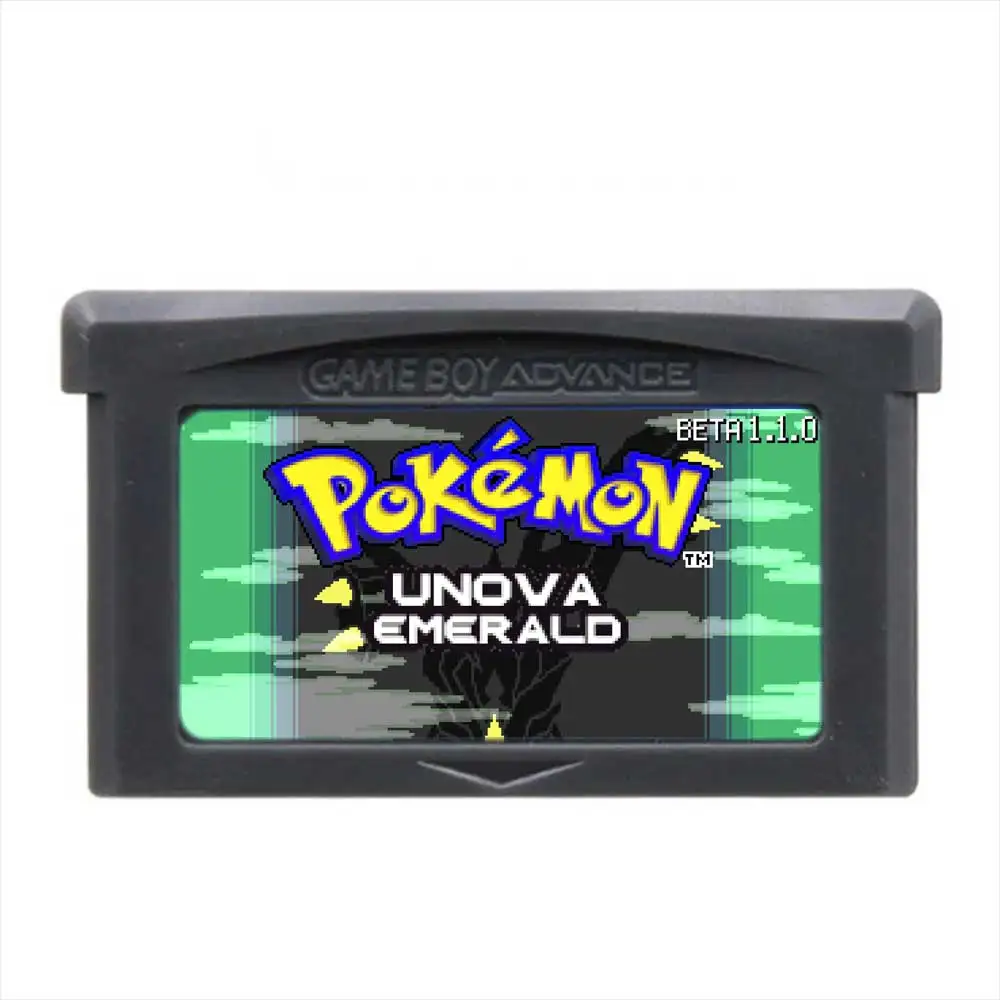 GBA Pokemon Unova изумрудная английская игровая Карта