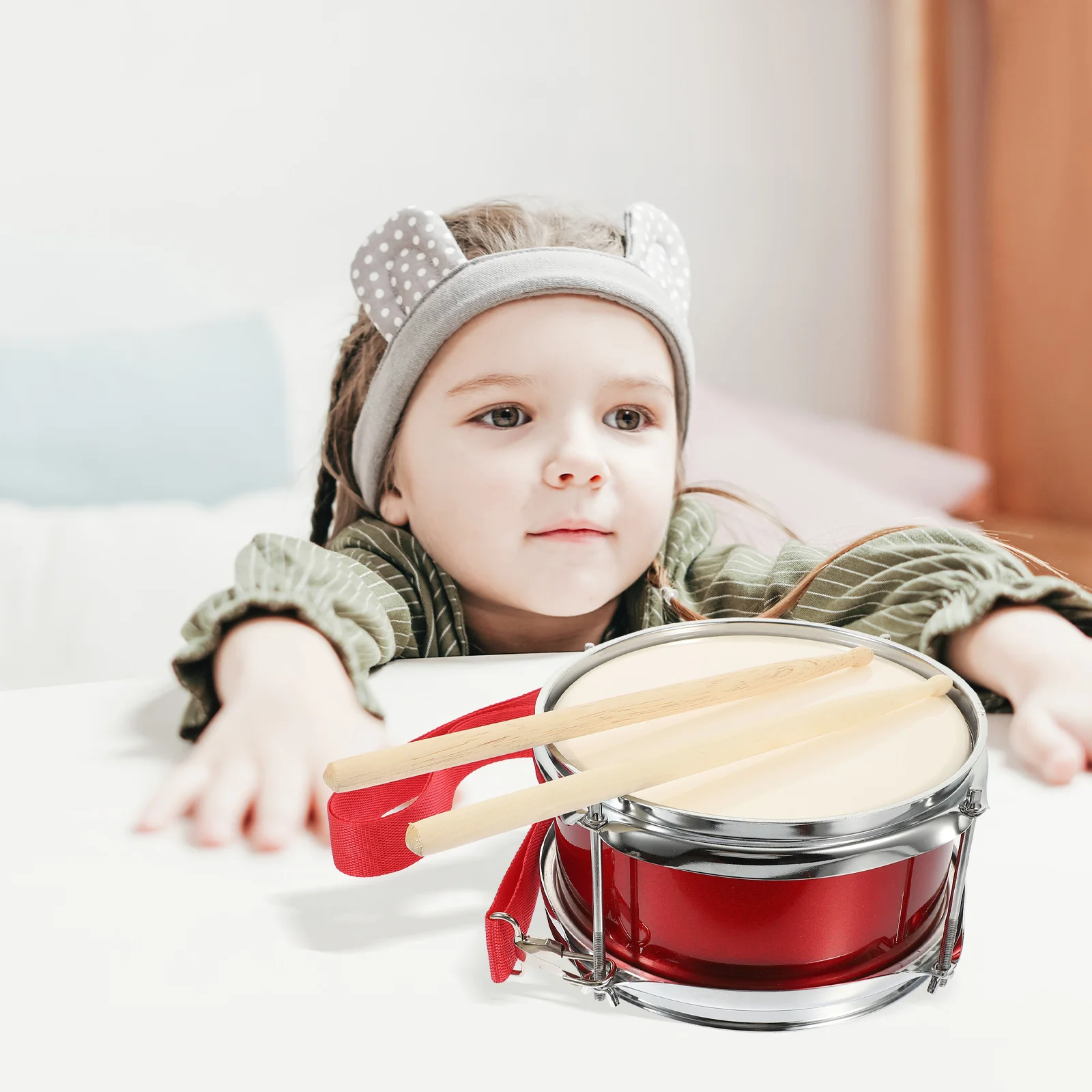 Барабанная установка Малый барабан Детские игрушки развивающие деревянные