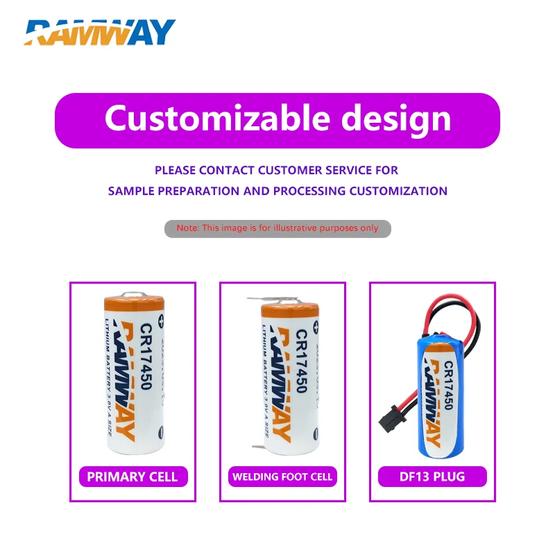 Одноразовая литиевая батарея RAMWAY CR17450 с вилкой XH2.54 3 0 в умный инструмент компас