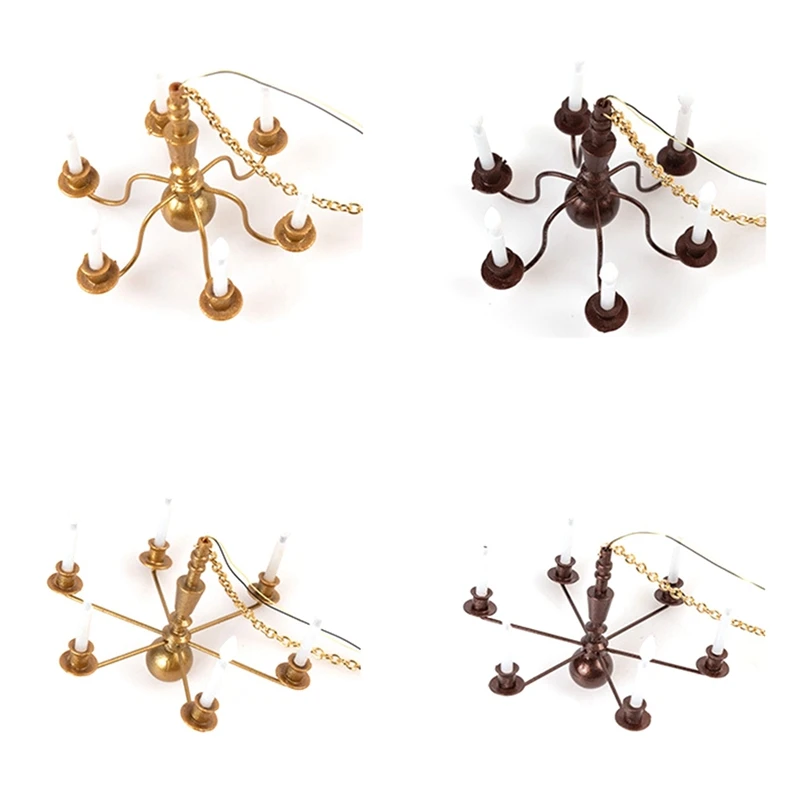 

4PCS Mini Street Lamp Model Mini Landscape Home Decoration Fairy Tale Garden Mini Street Lamp Statue Decoration