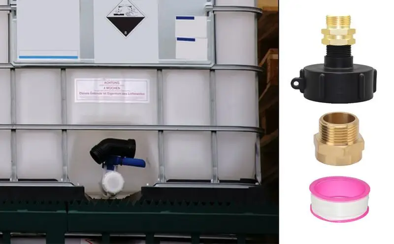 

Адаптер для водяного шланга с герметичной резьбой, латунный кран для шланга, соединитель для IBC, быстроразъемный тоут для контейнеров IBC
