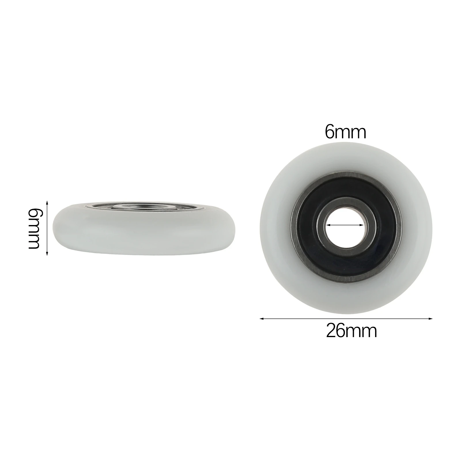 

Ролики для душевых дверей 26/28 мм, 2 шт.