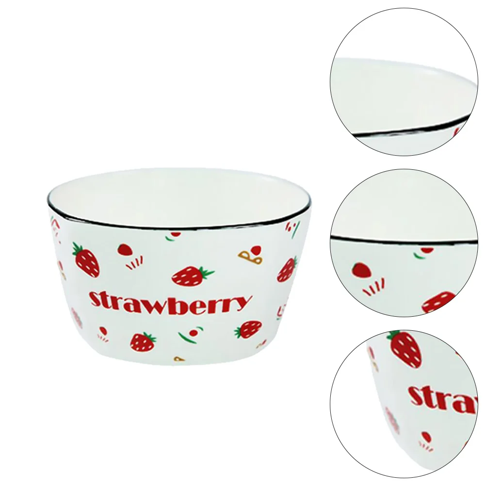 

1pc Durable Exquisite Distinctive Practical Multipurpose Food Bowl Ceramic Bowl Salad Bowl for Home