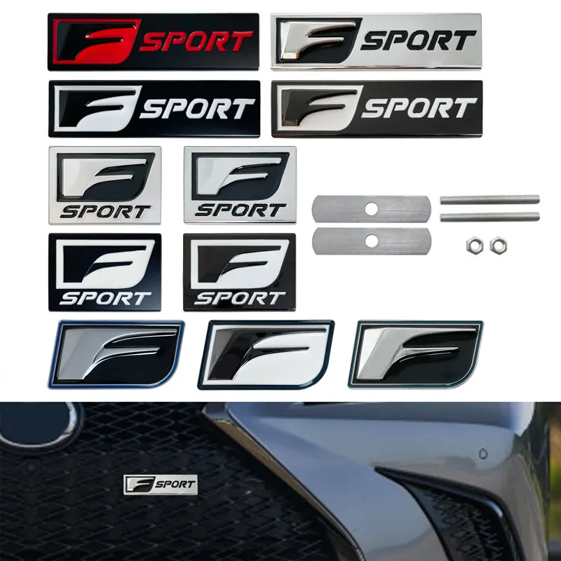 3D металлический F спортивный автомобиль передний Гриль значок аксессуары стикер для Lexus IS250 RX300 RX330 RX350 Is200 Is300 Ls400