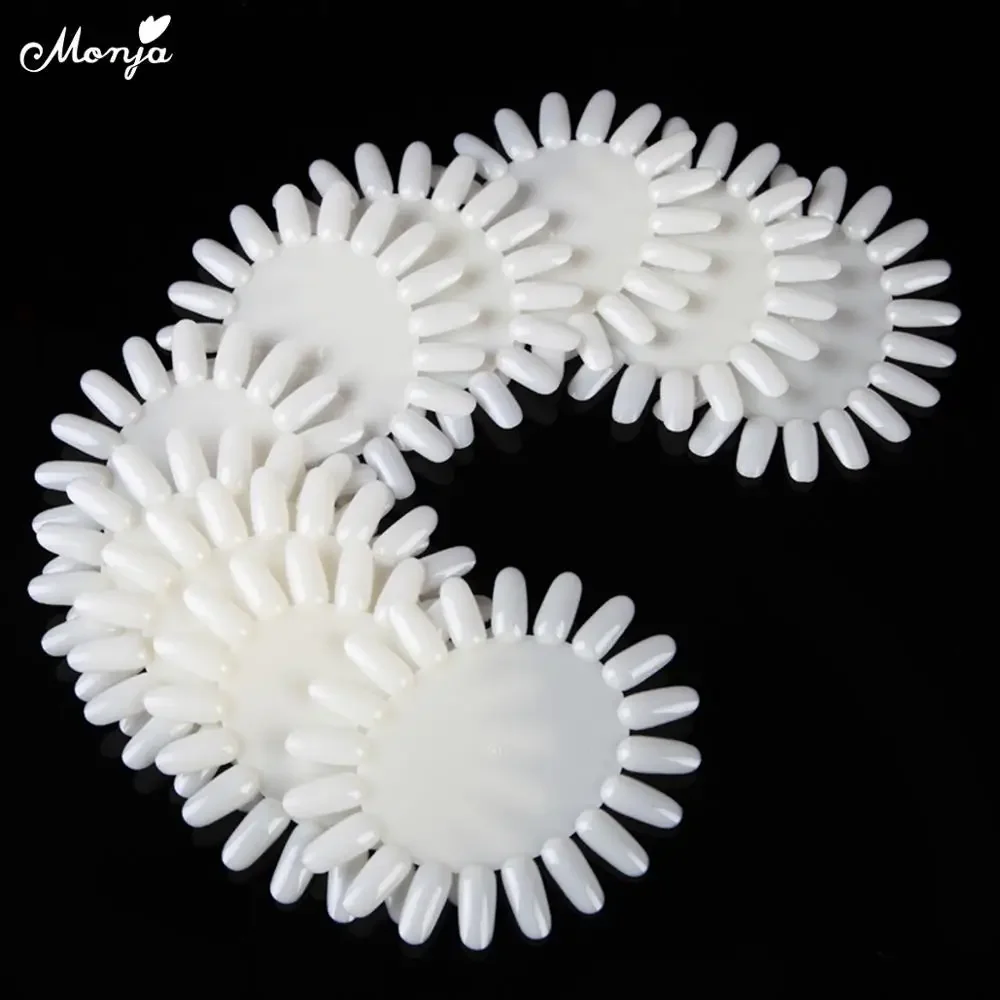 

Monja 20 шт. инструменты для демонстрации ногтей накладные ногти Советы практика Подсолнух овальная палитра лак для ногтей покраска доска для маникюра