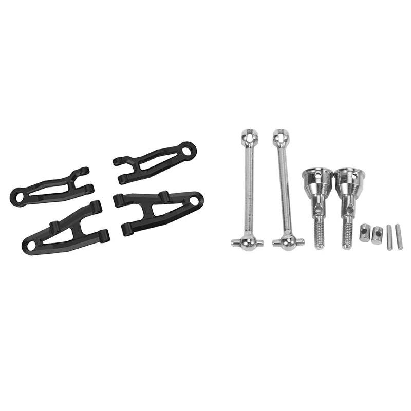 

4Pcs Front Upper And Lower Arm With 2Pcs Front CVD Drive Shaft For SG 1603 SG 1604 SG1603 SG1604 1/16 RC Car