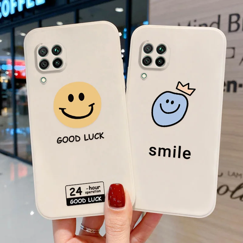 

Smile Phone Case For Oppo Realme 8i Case Cute Pattern Case For Funda Oppo Realme GT V13 Q3 Pro C21 5 5i 6i A54 A74 A53 A32 Cover
