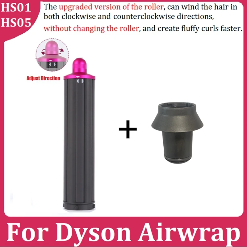 For Dyson Airwrap Supersonic Hair Dryer Long Barrels Curling Roller Adapter Curl Attachment Curling Barrels 40MM