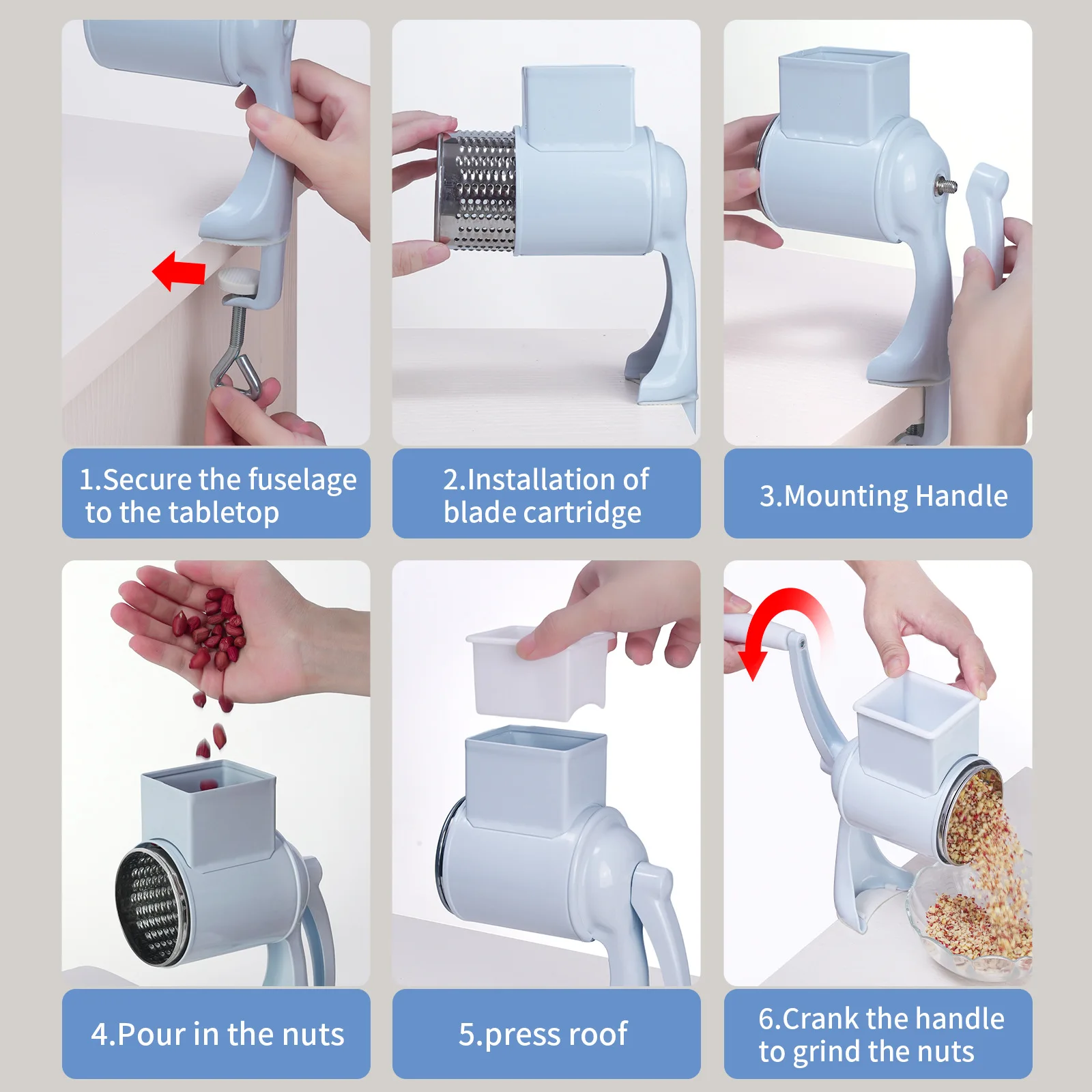 Ручная мельница для арахиса измельчитель сыра Измельчитель гаек