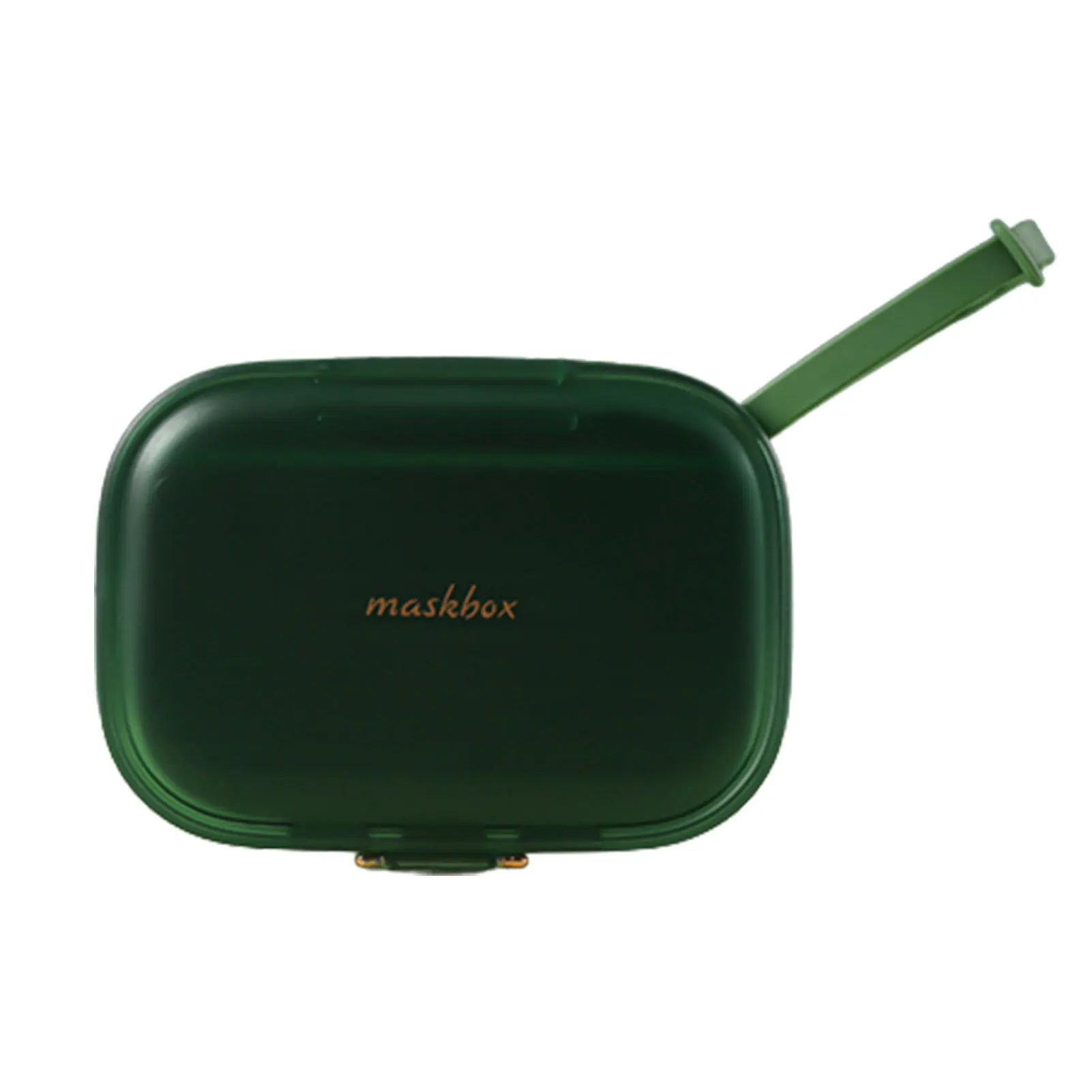 

Small Clear Face Mask Containers Snap Closure Portable Lightweight Boxes for Small Item Storage Management