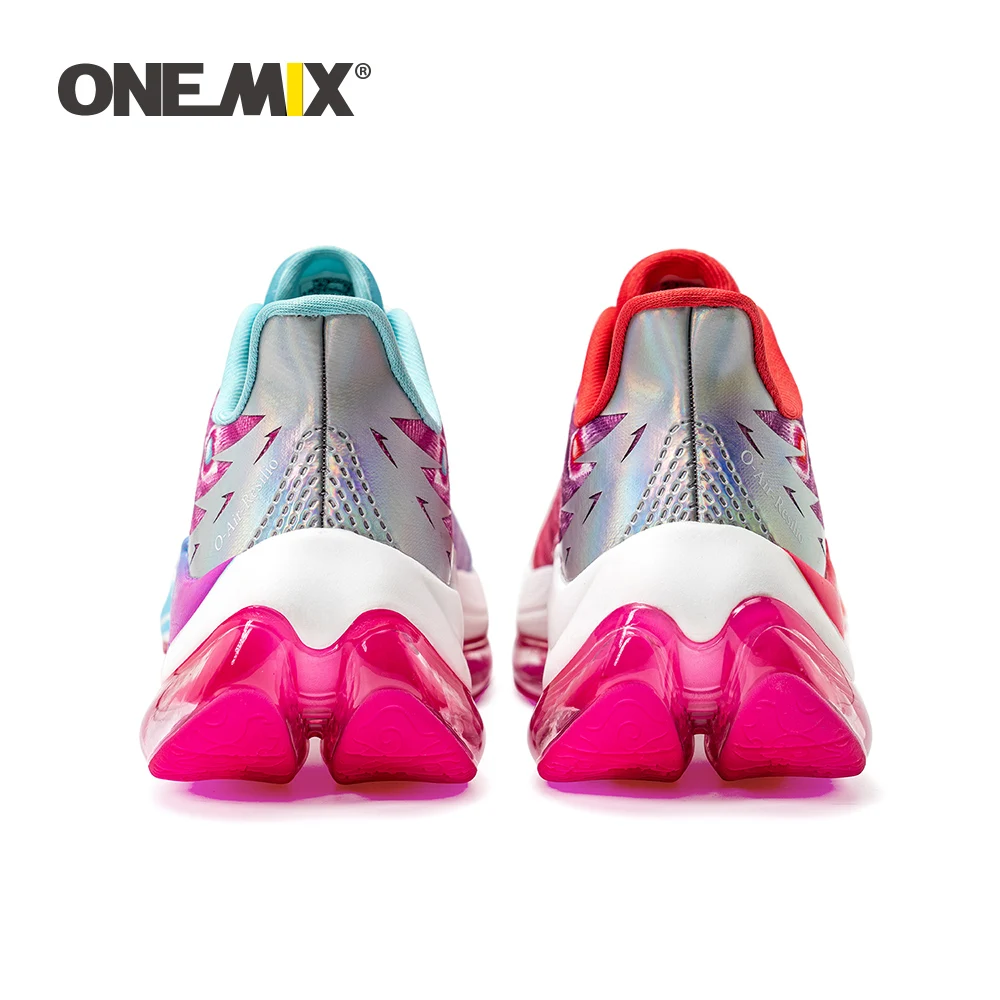 ONEMIX Fitness Running Shoes Character Colorful Athletic Breathable Gym Trainers Chunky Shoes Cushion Walking Sneakers for Women