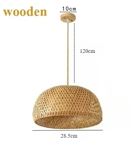 Подвесные светильники из ротанга