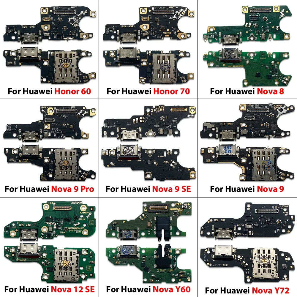 Фото USB-разъем для зарядки, гибкая плата Micro USB для Huawei Honor 60, 70, Nova 8, 9 Pro, 9SE, 12SE, Y60, Y61, Y70 Plus, Y71, Y72 №4
