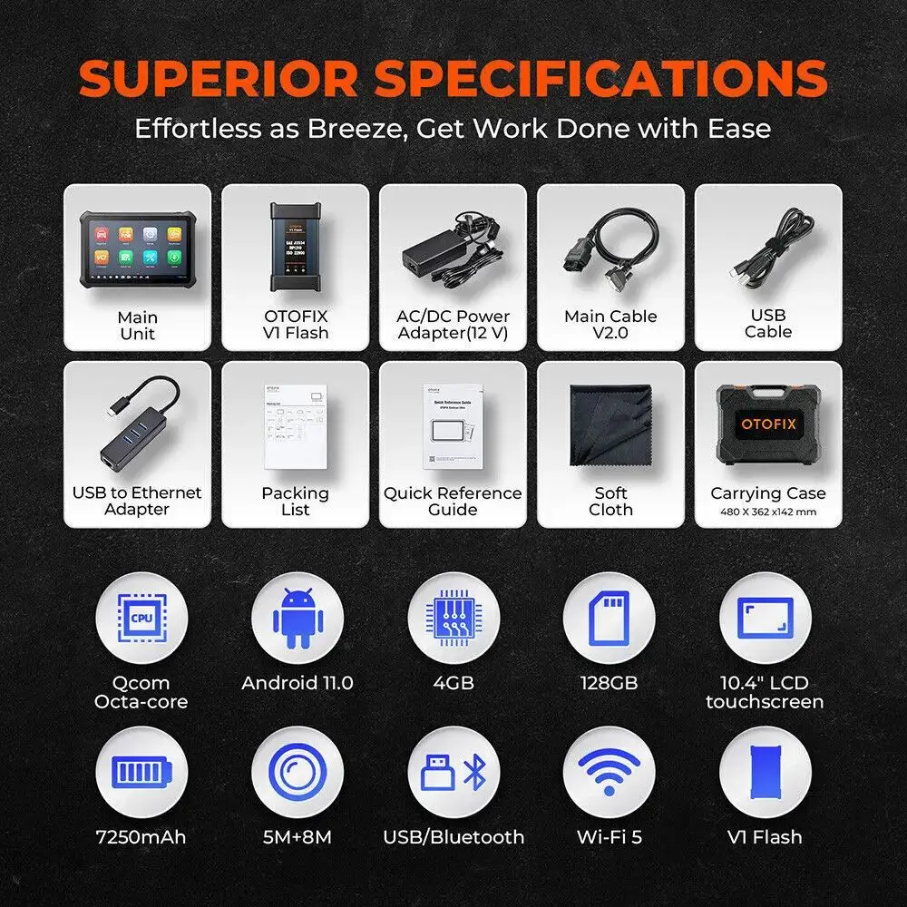 Автомобильный диагностический сканер OTOFIX EvoScan Ultra J2534 OEM для программирования ECU