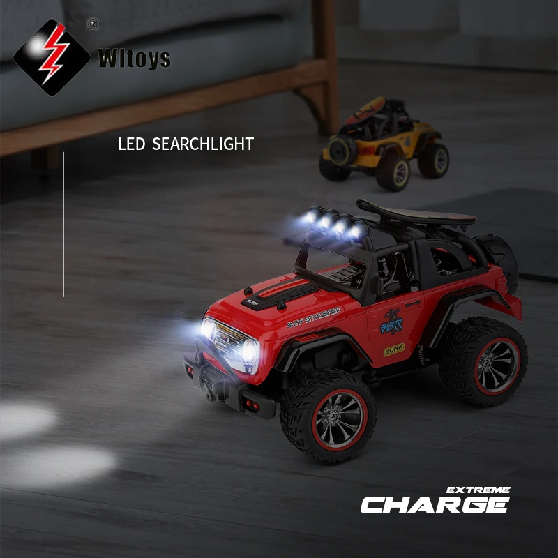 Wltoys 322221 22201 2.4G Mini RC Car 2WD Off-Road Vehicle Model with Light Remote Control Mechanical Truck Children's Toy images - 6