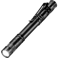 led pocket pen light flashlight small mini penlight with clip penholder perfect flashlights for inspection work repair camping