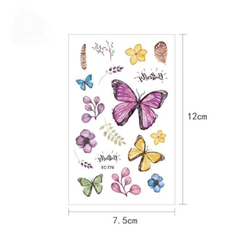 Милые красочные наклейки-татуировки для девочек детские Мультяшные имитация