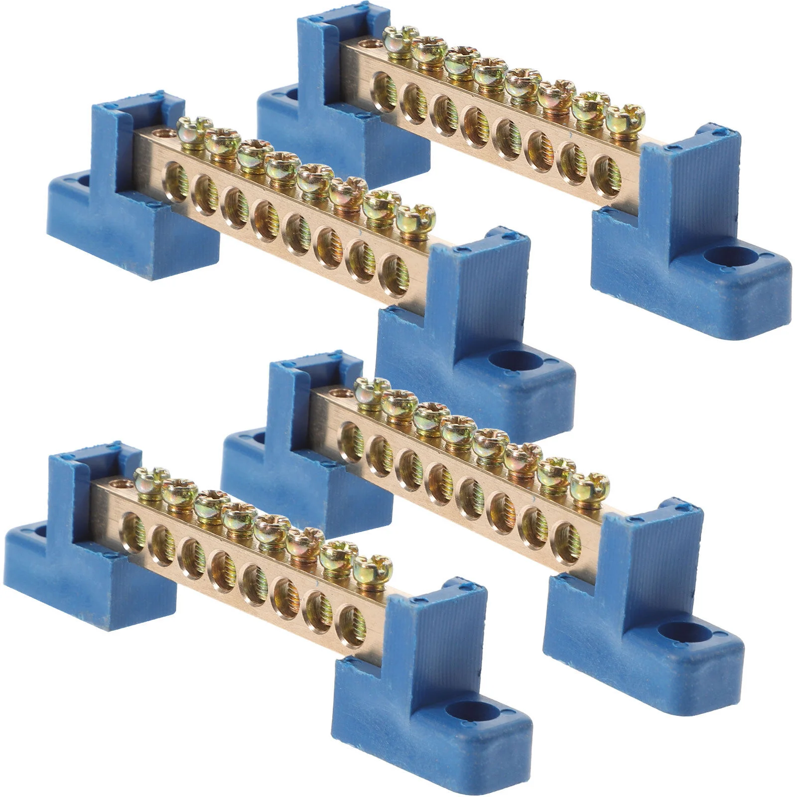 

4 Pcs Copper Terminal Block Connector Bar Car Distribution Para Bateria De Auto Terminals