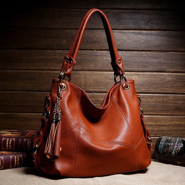 Valenkuci Women Messenger Bags For Women Leather Handbag Crossbody Bags Ladies Designer Shoulder Bag Tote Top-handle Bag Vintage 1