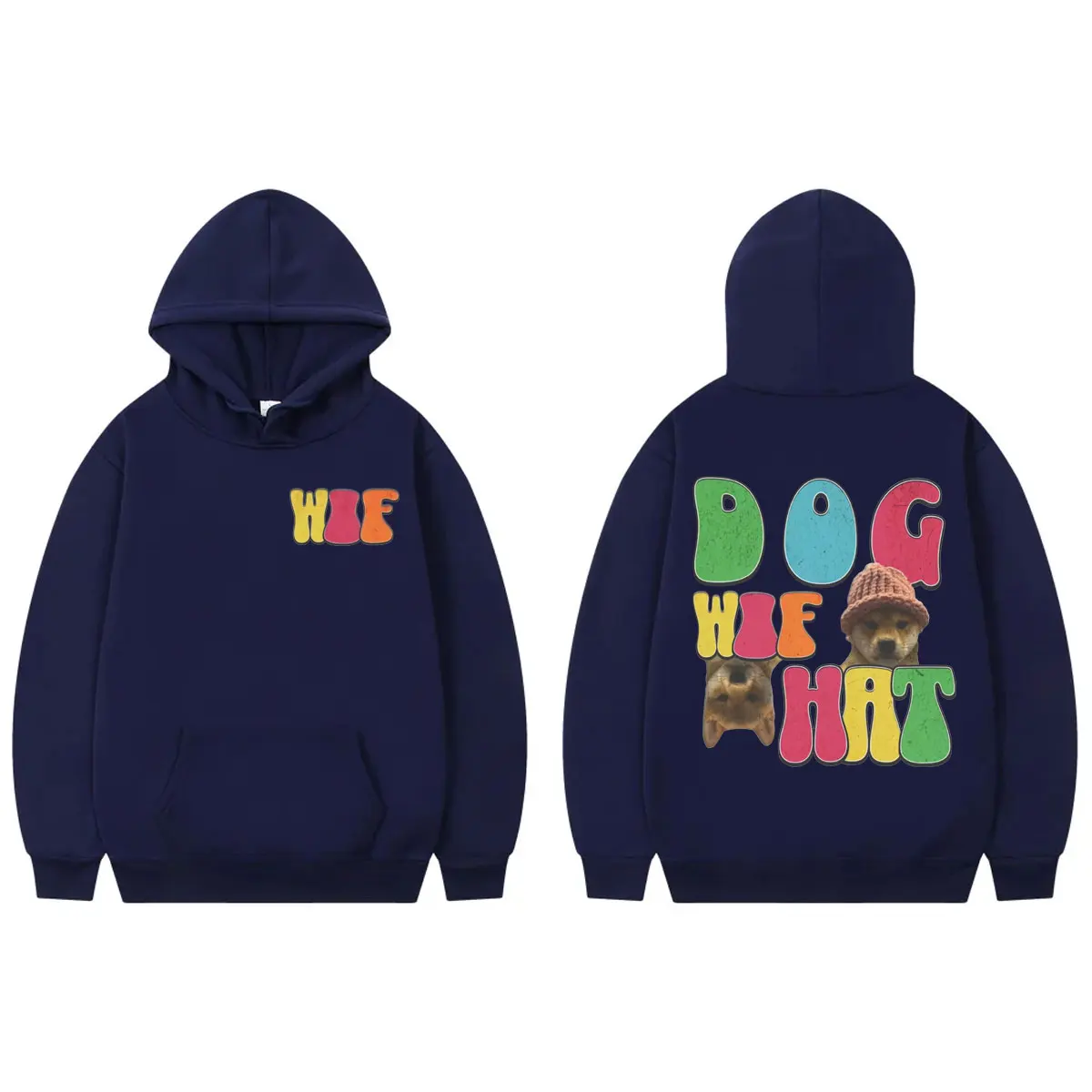 Толстовка с капюшоном рисунком собаки забавные толстовки и монетами Crypto Meme