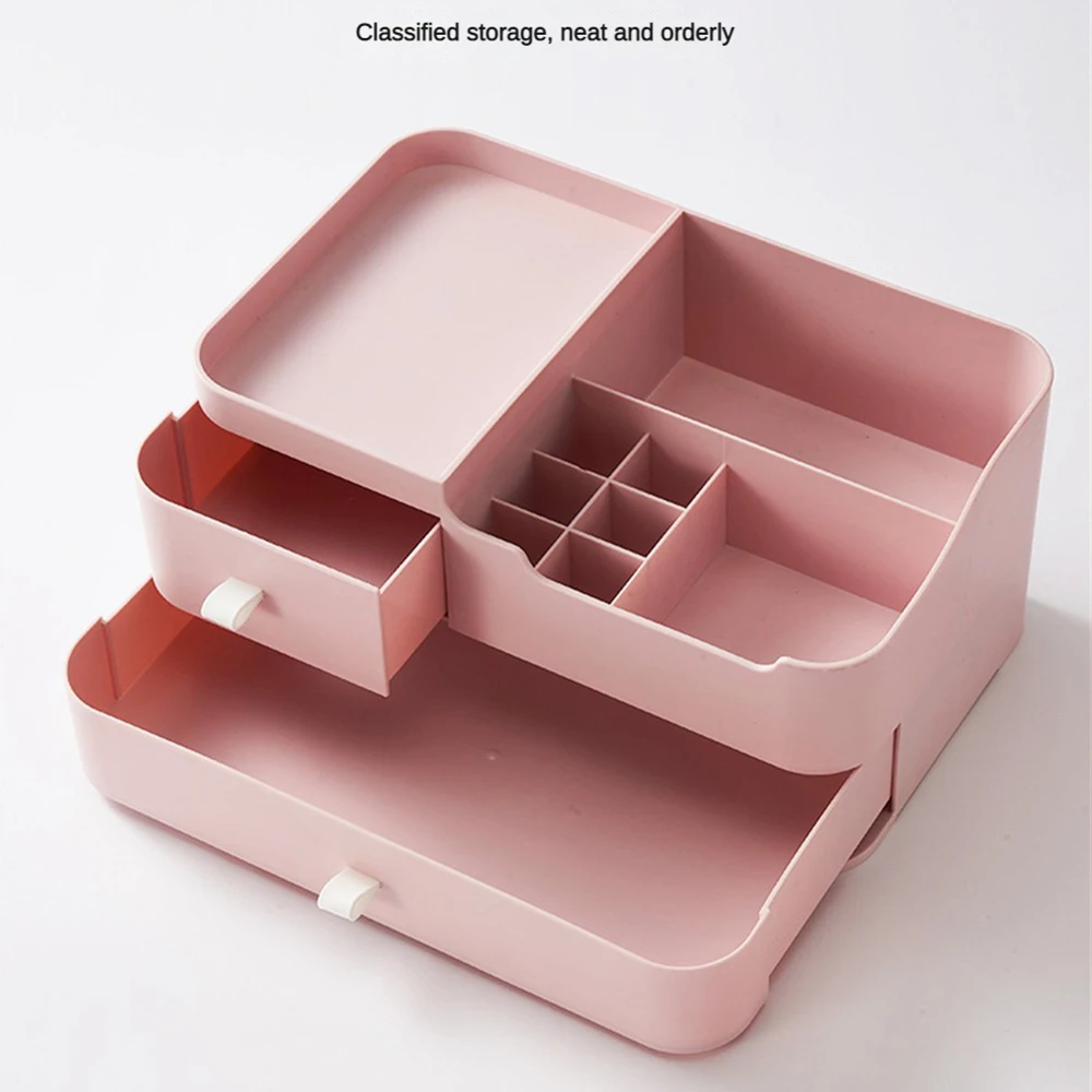 

Минималистичный контейнер для хранения косметики, вместительный контейнер для хранения косметики, стильный ящик для хранения косметики