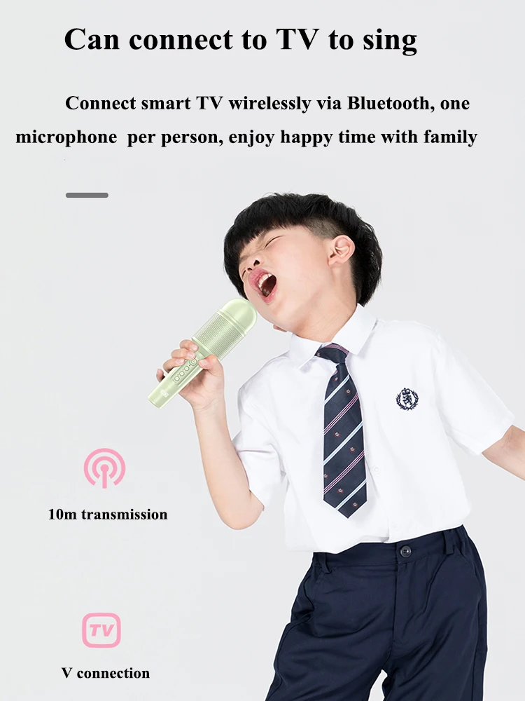 Беспроводной микрофон для караоке Bluetooth-динамик портативный динамик KTV-плеер с