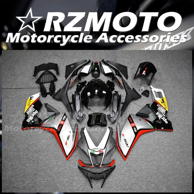 

Injection Mold New ABS Full Fairings Kit Fit for Aprilia RS4 50 125 2012 2013 2014 2015 12 13 14 15 Bodywork Set Red silver