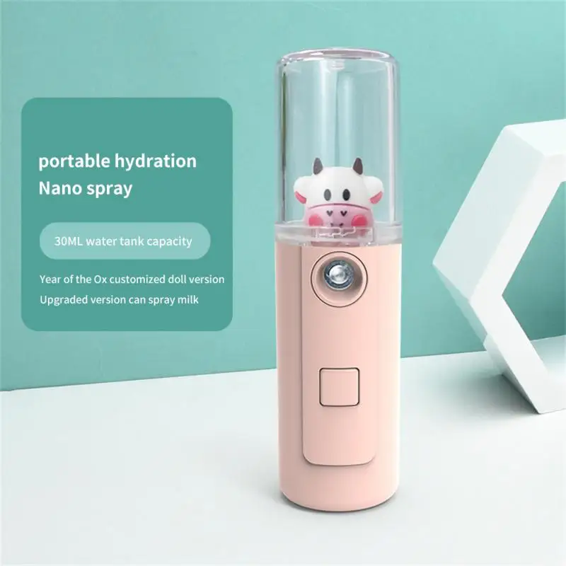 

Household Cartoon Cute Pet Hydrating Instrument Disinfection Alcohol Sprayer Face Steaming Device Handheld USB Charging Mini Hum