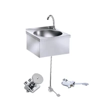 stainless steel portable foot operated hand wash sink