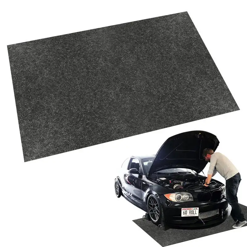 

Automobile Oil Spill Mat Car Washable Anti Slip Garage Floor Felt Carpets Vehicle Working And Household Floor Mat For Mechanics