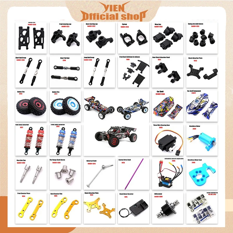 WLtoys 124007 124016 124017 1/12 Радиоуправляемый автомобиль оригинальные запасные части