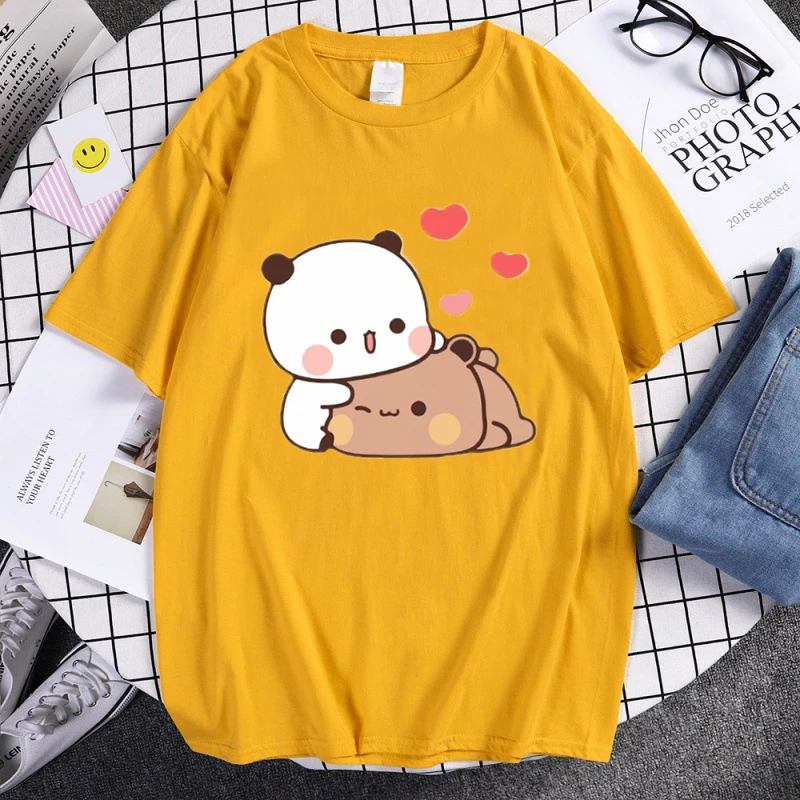 

Футболка мужская хлопковая с коротким рукавом, модный топ с мультяшным рисунком, свободная повседневная одежда для пар, 3D принт, на лето