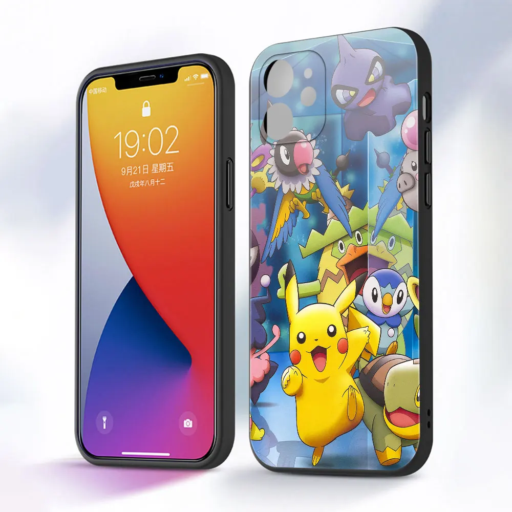 Чехол для телефона Apple iPhone 13 Pro Max 12 Mini 11 7 8 Pllus 6 6S + 5 5S SE X XS XR Funda Cover Pokemons pika Go Shell |