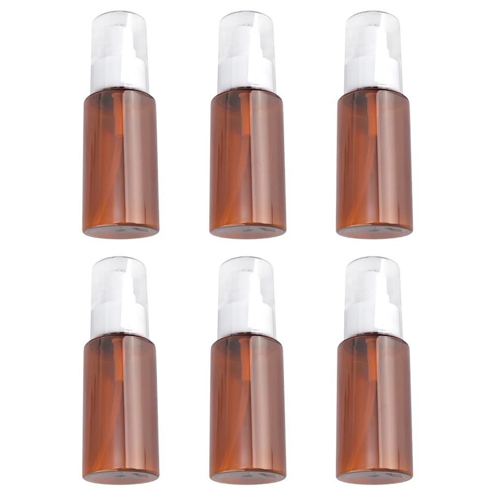 

6pcs 60ml Travel Bottles Empty Lotion Refillable Bottle Random Color Pump